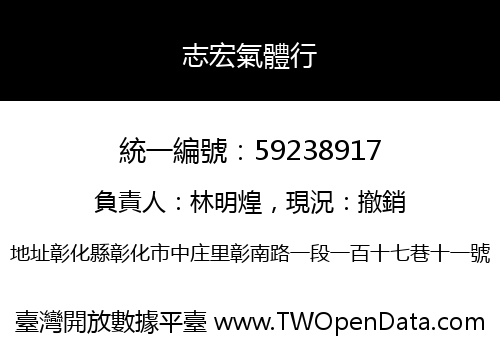 志宏氣體行