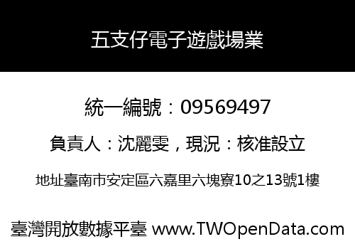 五支仔電子遊戲場業
