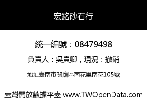 宏銘砂石行