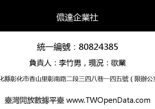 儂達企業社