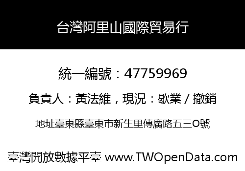 台灣阿里山國際貿易行