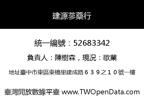 建源蔘藥行