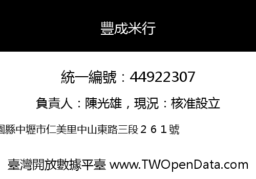豐成米行