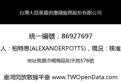 台灣大昌華嘉供應鏈服務股份有限公司