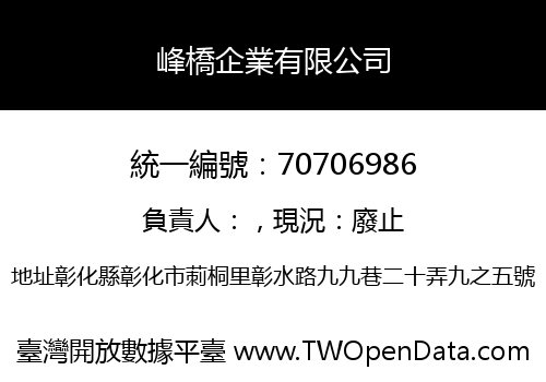 峰橋企業有限公司