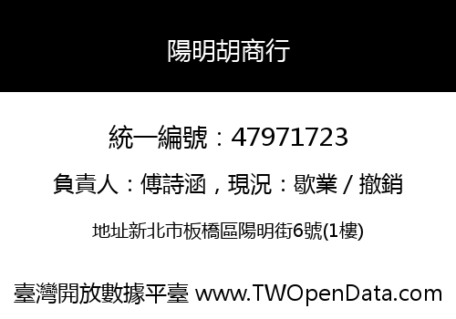陽明胡商行