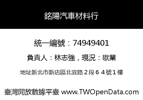 銘陽汽車材料行