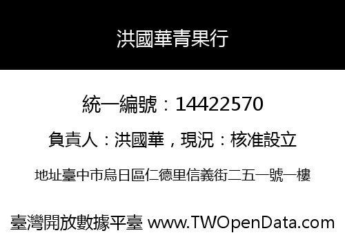 洪國華青果行