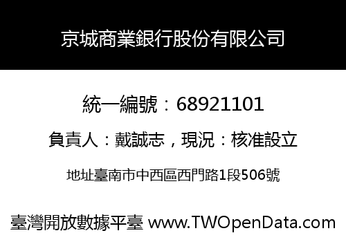 京城商業銀行股份有限公司