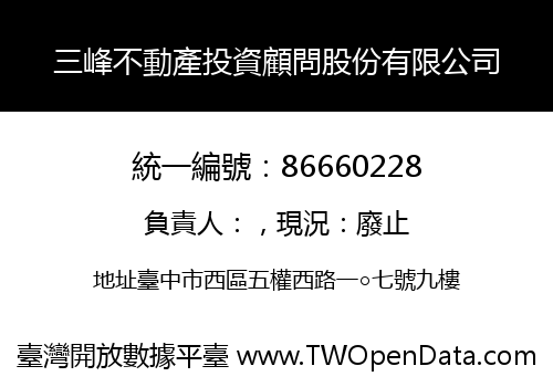 三峰不動產投資顧問股份有限公司