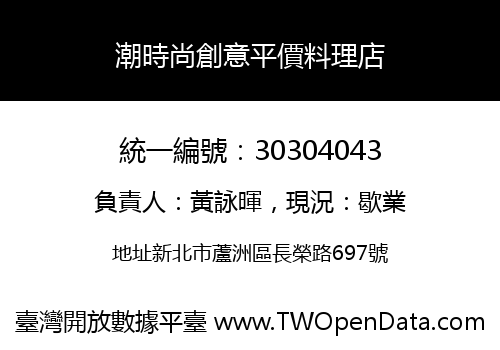 潮時尚創意平價料理店