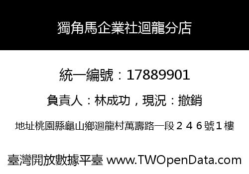 獨角馬企業社迴龍分店