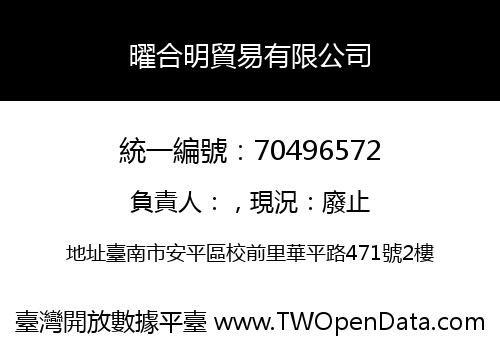 曜合明貿易有限公司