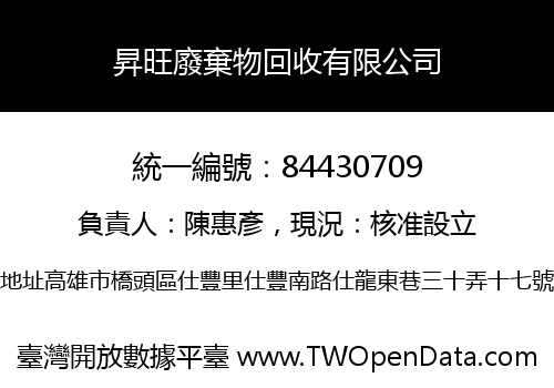 昇旺廢棄物回收有限公司