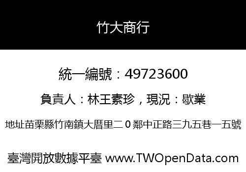 竹大商行