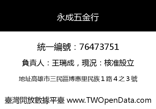 永成五金行