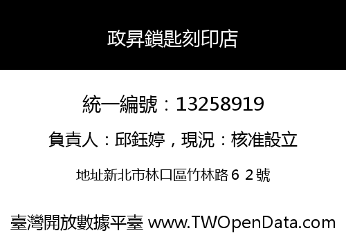政昇鎖匙刻印店