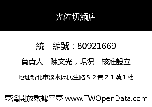 光佐切麵店