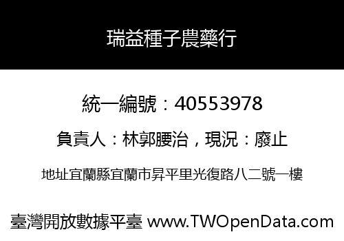 瑞益種子農藥行