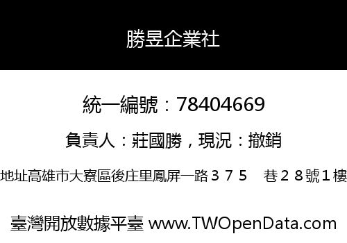 勝昱企業社
