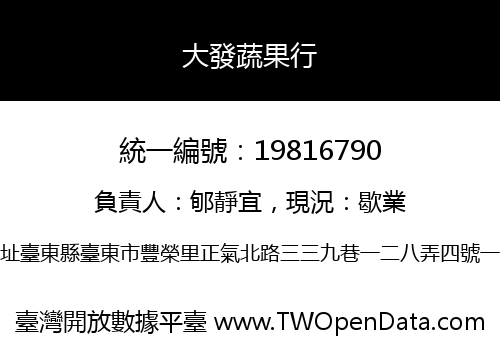 大發蔬果行