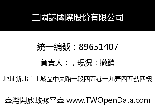 三國誌國際股份有限公司