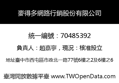 麥得多網路行銷股份有限公司