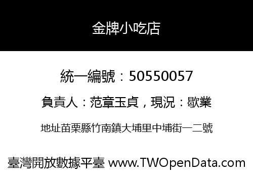 金牌小吃店