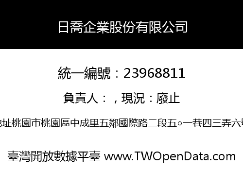 日喬企業股份有限公司