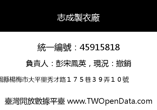 志成製衣廠