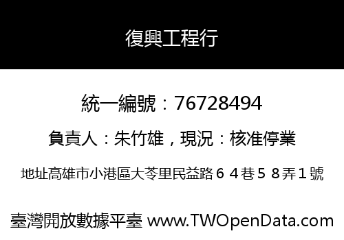 復興工程行