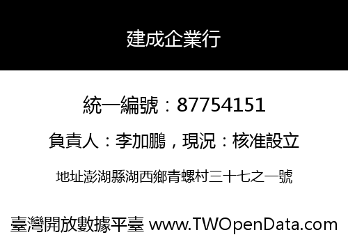 建成企業行