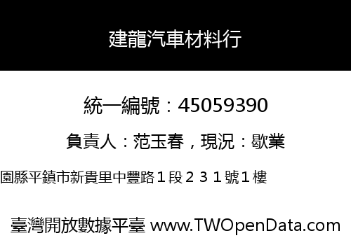 建龍汽車材料行