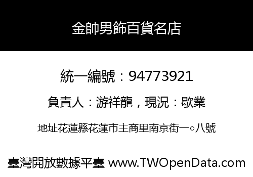 金帥男飾百貨名店