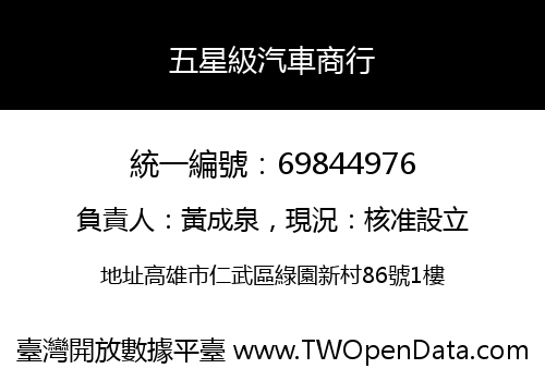 五星級汽車商行