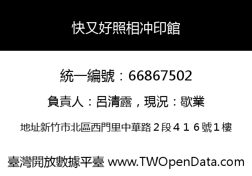 快又好照相冲印館