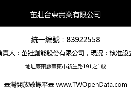 茁壯台東實業有限公司