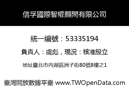 信孚國際智權顧問有限公司