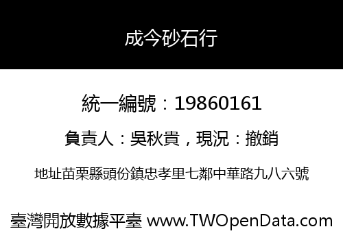 成今砂石行