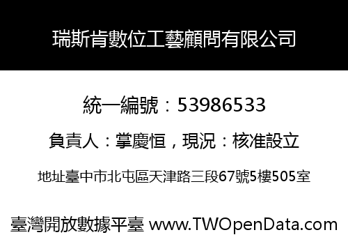 瑞斯肯數位工藝顧問有限公司