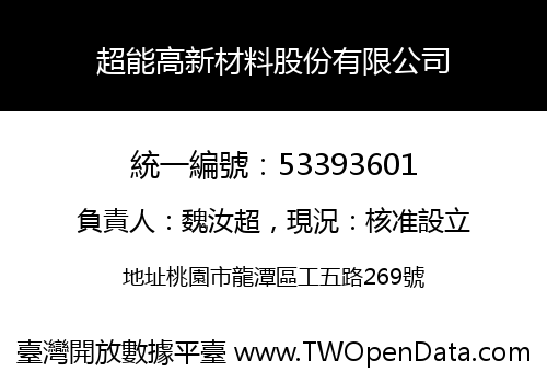 超能高新材料股份有限公司