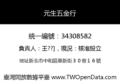 元生五金行