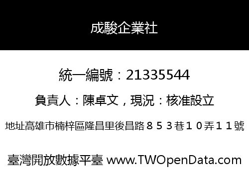 成駿企業社