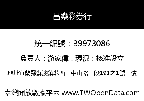 昌樂彩券行