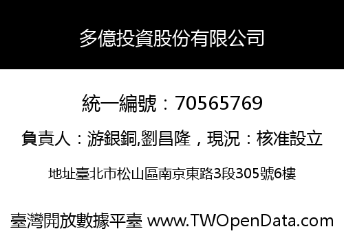 多億投資股份有限公司