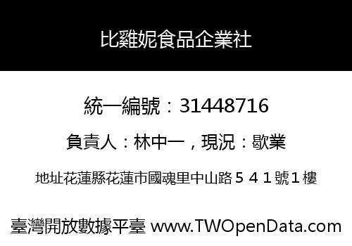 比雞妮食品企業社