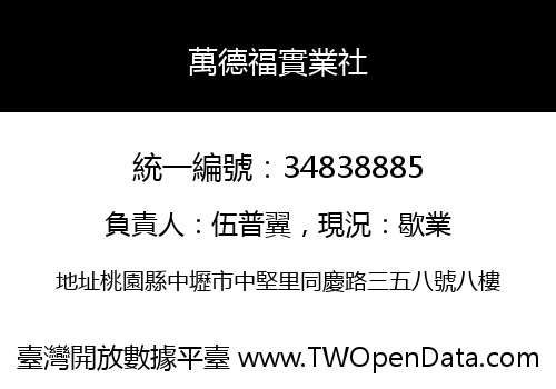 萬德福實業社