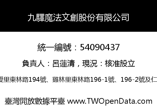 九驛魔法文創股份有限公司