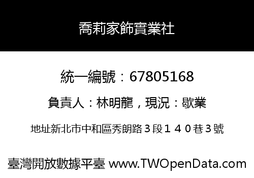 喬莉家飾實業社
