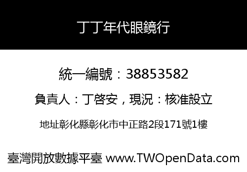 丁丁年代眼鏡行